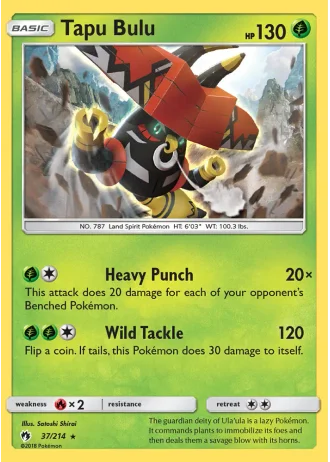 Tapu Bulu #37/214 — Lost Thunder