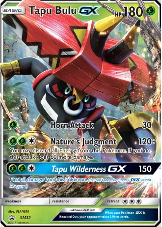 Tapu Bulu GX SM32 — Sun & Moon Promos