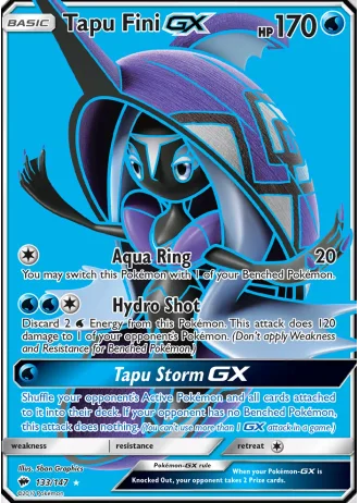 Tapu Fini GX #133 — Burning Shadows