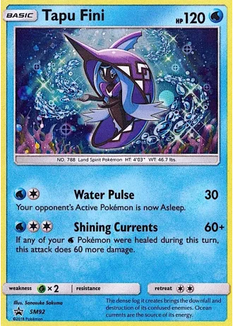 Tapu Fini SM92 — Sun & Moon Promos