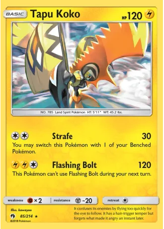 Tapu Koko #85/214 — Lost Thunder