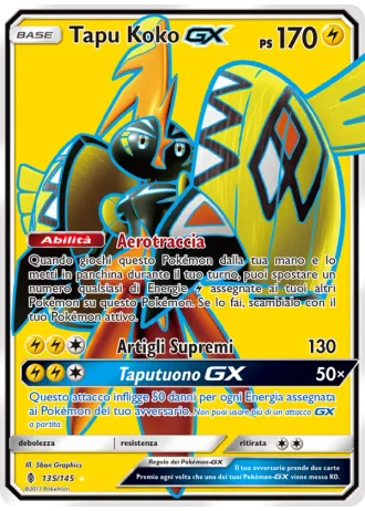 Tapu Koko GX #135/145 — Guardiani Nascenti