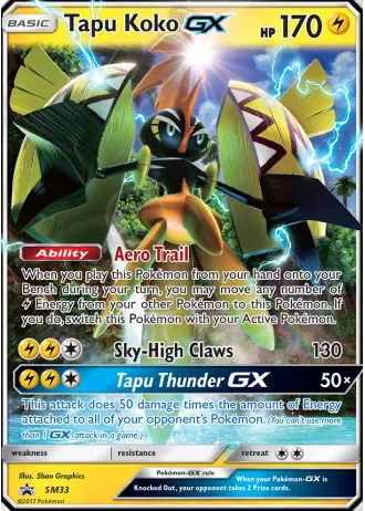 Tapu Koko GX SM33 — Sun & Moon Promos