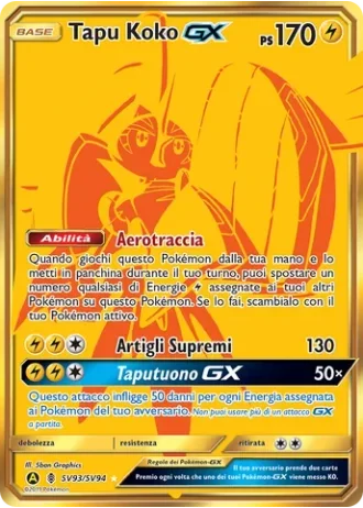 Tapu Koko GX SV93/94 — Tesoro Cromatico (Destino Sfuggente)