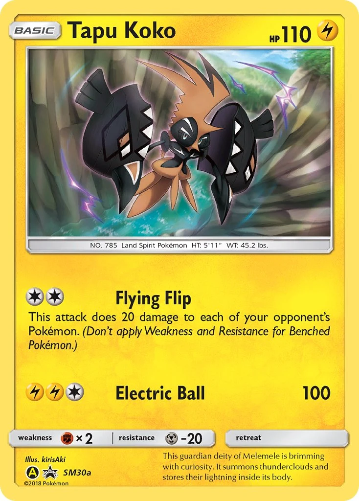 Tapu Koko SM30a — Yellow A Alternate