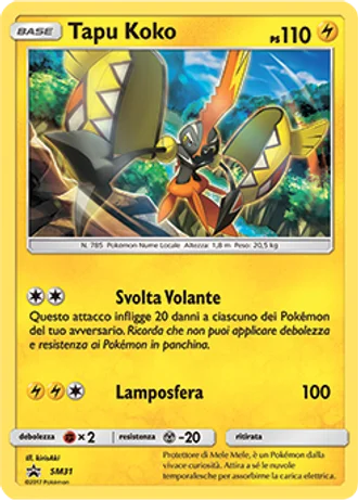 Tapu Koko SM31 — Sole e Luna Promos