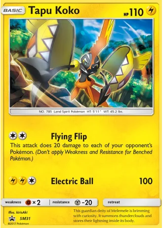 Tapu Koko SM31 — Sun & Moon Promos