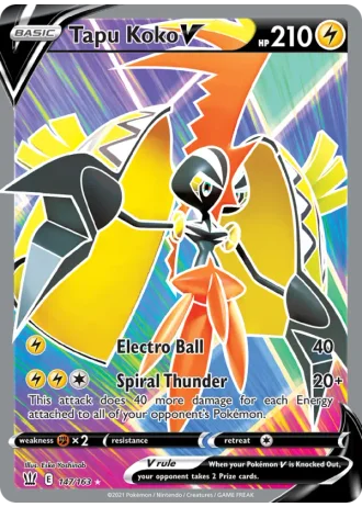 Tapu Koko V #147 — Battle Styles