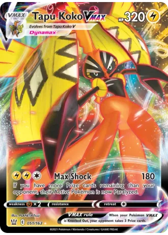 Tapu Koko VMAX #51/163 — Battle Styles