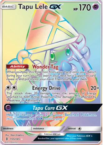 Tapu Lele GX #155/145 — Guardians Rising