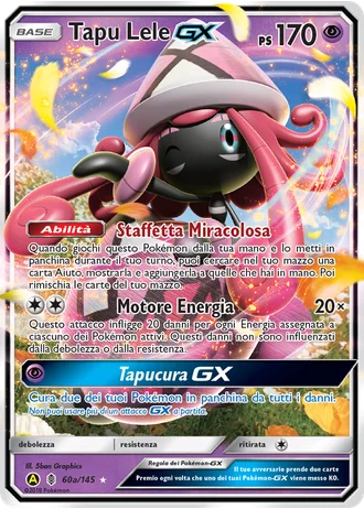 Tapu Lele GX #60a/145 — Carta alternativa A gialla