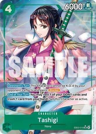 Tashigi (EB03-018) (Alternative Art) — ONE PIECE Heroines Edition (EB03)