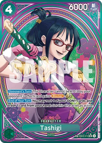 Tashigi (EB03-018) (Alternative Art 2) — ONE PIECE Heroines Edition (EB03)