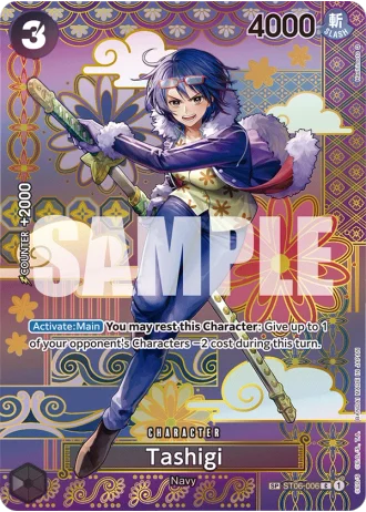 Tashigi (ST06-006) (Special Rare) — Two Legends (OP08)