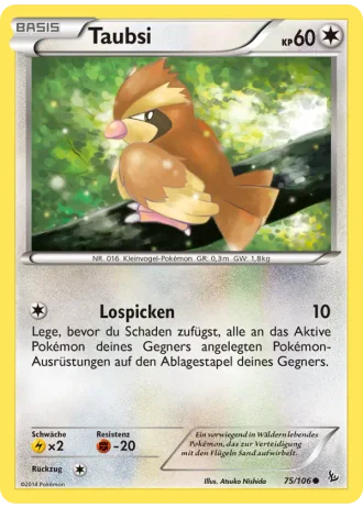Taubsi #75/106 — Flammenmeer