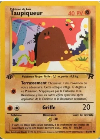 Taupiqueur #52/82 — Team Rocket