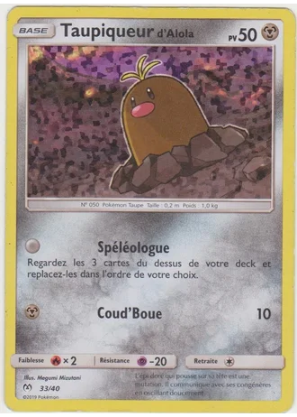 Taupiqueur d'Alola #33/40 — Collection McDonald's 2019