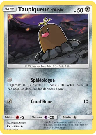 Taupiqueur d’Alola #86/149 — Soleil et Lune