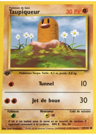 Taupiqueur (première édition) #47/102 — Set de Base (1ère Édition)