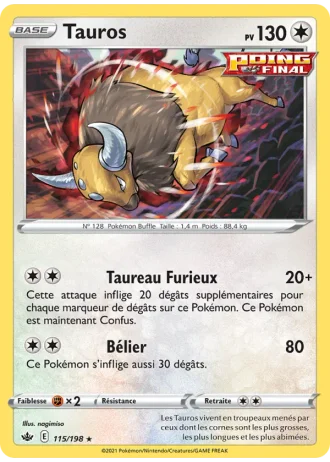 Tauros #115/198 — Règne de Glace