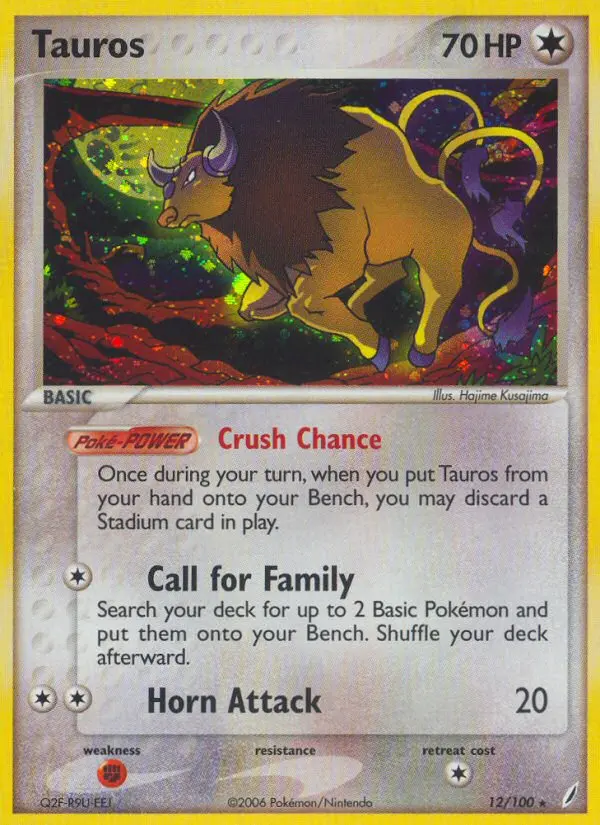 Tauros #12 — EX Crystal Guardians