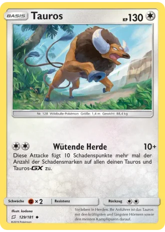 Tauros #129/181 — Teams sind Trumpf