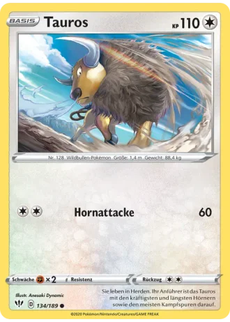 Tauros #134/189 — Flammende Finsternis