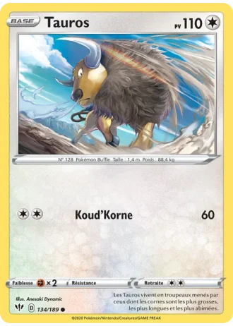 Tauros #134/189 — Ténèbres Embrasées