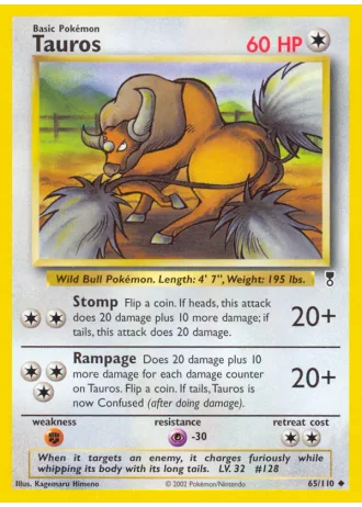Tauros #65/110 — Legendary Collection