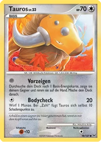 Tauros #98/127 — Platin