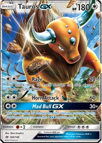 Tauros GX #100 — Sun & Moon