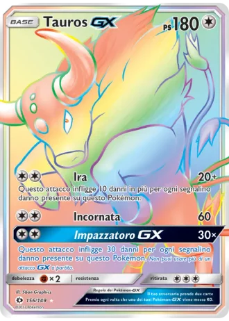 Tauros GX #156/149 — Sole e Luna