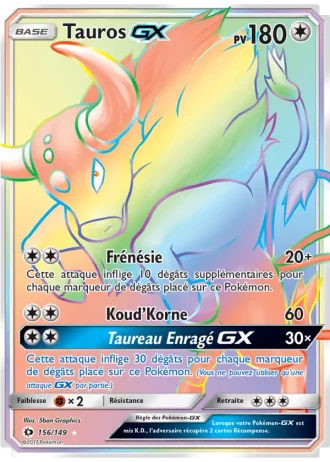 Tauros GX #156/149 — Soleil et Lune