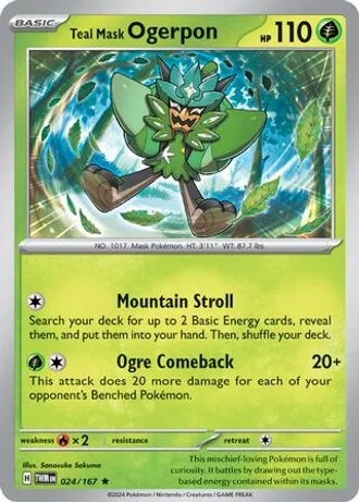 Teal Mask Ogerpon #024/167 — Trick or Trade 2024