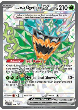 Teal Mask Ogerpon ex #166 — Scarlet & Violet Promos
