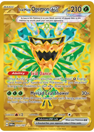 Teal Mask Ogerpon ex #221 — Twilight Masquerade