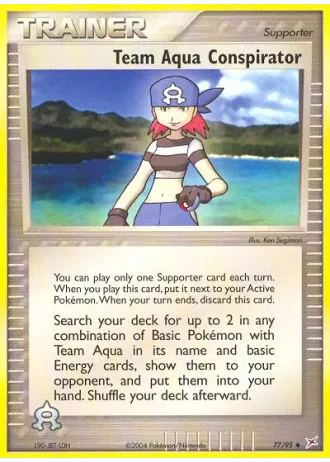 Team Aqua Conspirator #77/95 — Team Magma vs Team Aqua
