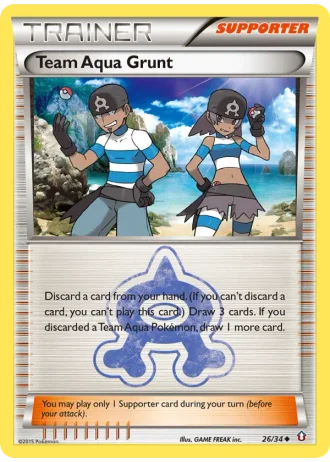 Team Aqua Grunt #26/34 — Double Crisis
