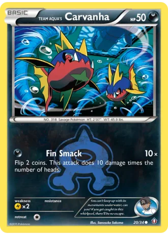 Team Aqua's Carvanha #20 — Double Crisis