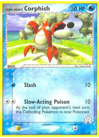 Team Aqua's Corphish #51 — EX Team Magma vs Team Idro
