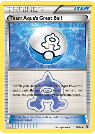 Team Aqua's Great Ball #27/34 — Double Crisis