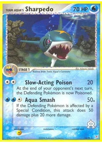 Team Aqua's Sharpedo #18 — EX Team Magma vs Team Idro