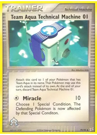 Team Aqua's Technical Machine 01 #79/95 — Team Magma vs Team Aqua