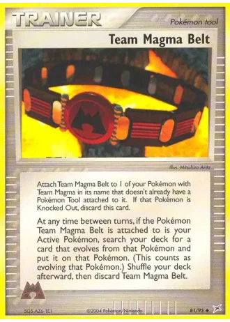 Team Magma Gürtel #81/95 — EX Team Magma vs Team Aqua