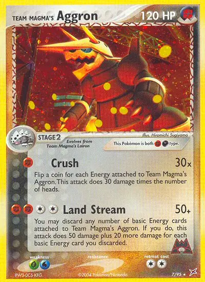 Team Magma's Aggron #7 — EX Team Magma vs Team Idro