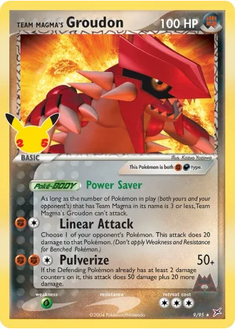 Team Magma's Groudon #9/95 — Classic Collection (Celebrations)