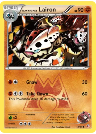 Team Magma's Lairon #13 — Double Crisis