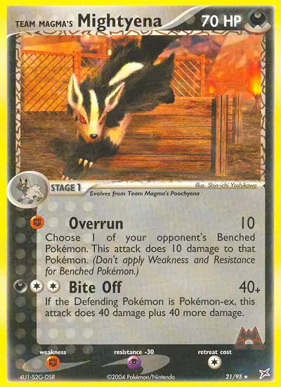 Team Magma's Mightyena #21 — EX Team Magma vs Team Idro