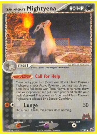 Team Magma's Mightyena #37/95 — EX Team Magma vs Team Idro