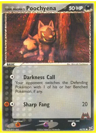 Team Magma's Poochyena #66/95 — EX Team Magma vs Team Idro